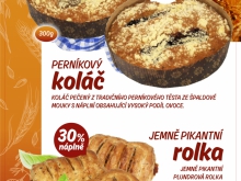 Perníkové koláče a pikantní rolka